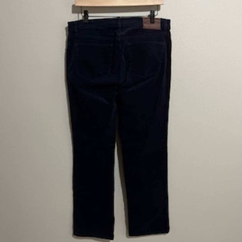 Lauren Ralph Lauren Navy Blue Corduroy Classic Straight Leg Pants Womens Size 10 - Picture 11 of 13